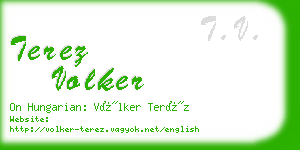 terez volker business card